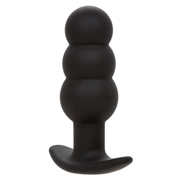 CALEXOTICS - ROCK BOTTOM BEADED ANAL PLUG 10 VIBRATIONS SILICONE BLACK - Image 2