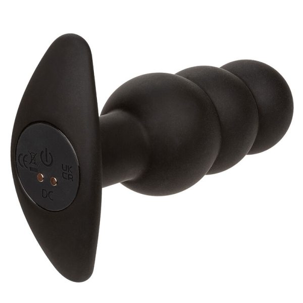 CALEXOTICS - ROCK BOTTOM BEADED ANAL PLUG 10 VIBRATIONS SILICONE BLACK - Image 4