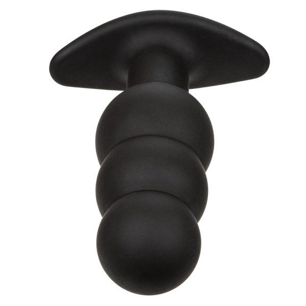 CALEXOTICS - ROCK BOTTOM BEADED ANAL PLUG 10 VIBRATIONS SILICONE BLACK - Image 5