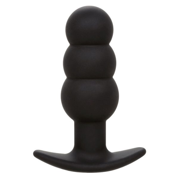 CALEXOTICS - ROCK BOTTOM BEADED ANAL PLUG 10 VIBRATIONS SILICONE BLACK - Image 3