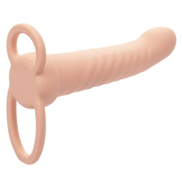 CALEXOTICS - MAXX RIBBED DUAL PENETRATOR 10 VIBRATIONS FLESH - Image 3