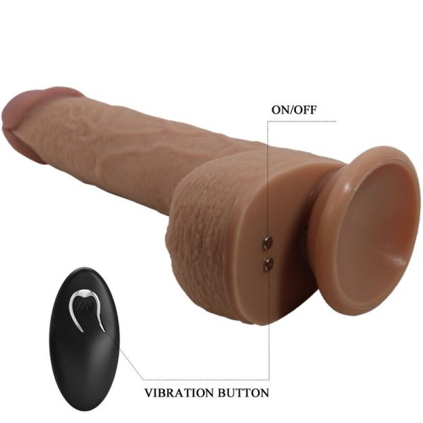 PRETTY LOVE - TOMMY REALISTIC DILDO VIBRATOR 22.5 CM - Image 6