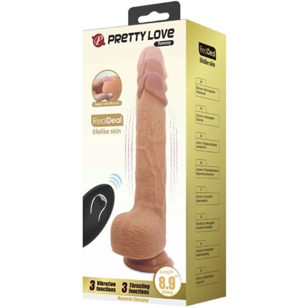 PRETTY LOVE - TOMMY REALISTIC DILDO VIBRATOR 22.5 CM - Image 7