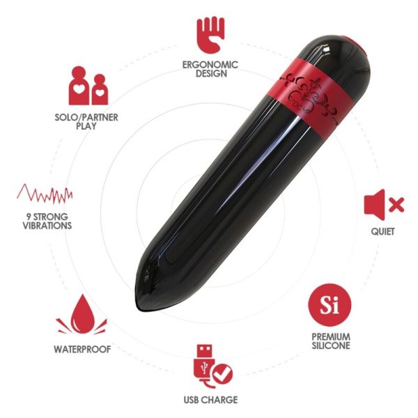 ARMONY - ROCKET VIBRATOR BULLET REMOTE CONTROL BLACK - Image 3