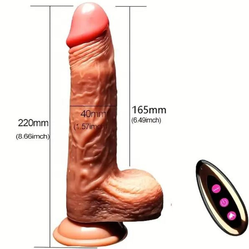 ARMONY - REALISTIC DILDO VIBRATOR & THRUSTING REMOTE CONTROL 22.5 CM - Image 5