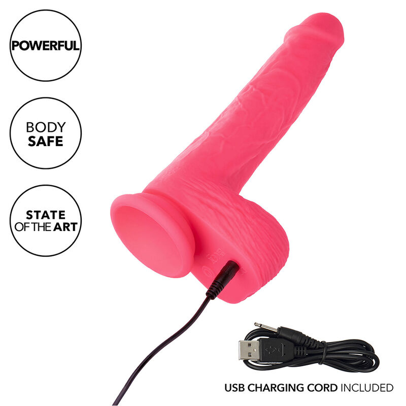 CALEXOTICS - STUDS REALISTIC VIBRATOR 10 VIBRATIONS PINK - Image 7