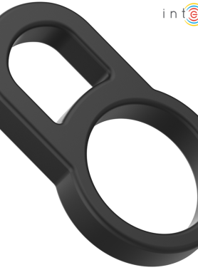 INTENSE - BOBBY DOUBLE SILICONE PENIS RING BLACK