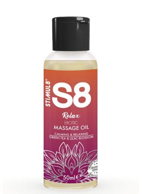 STIMUL8 - S8 RELAX EROTIC MASSAGE OIL GREEN TEA 50 ML