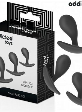 ADDICTED TOYS - SET OF 3 ANAL PLUG SILICONE MODEL 3