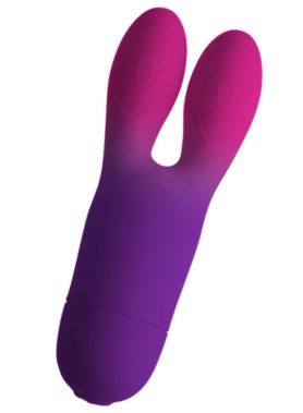 ROCKS- OFF - GLO-GIRL BUNNY PURPLE FLEXIBLE VIBRATOR