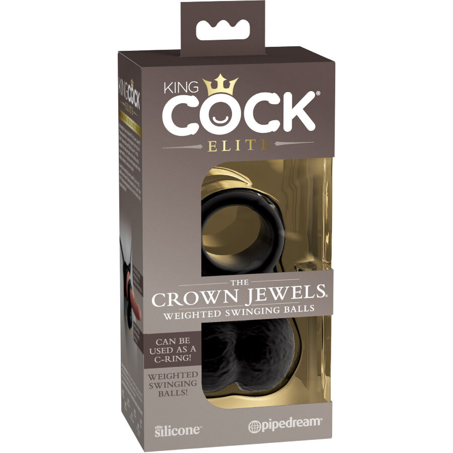 KING COCK - THE CROWN JEWELS WEIGHTED SWINGING BALLS SILICONE - Image 6