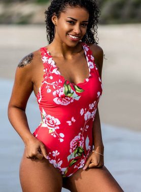 YesX YX978 One Piece Swimsuit Pink