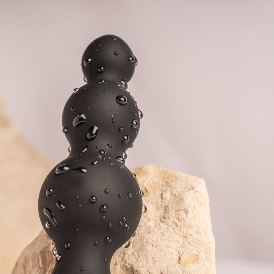 ROCKS- OFF - PETITE SENSATIONS BUBBLES ANAL PLUG VIBRATOR BLACK - Image 4