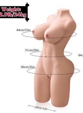 XISE - ERICA THRUSTING REALISTIC TORSO WITH FEMALE VIBRATION 84 CM