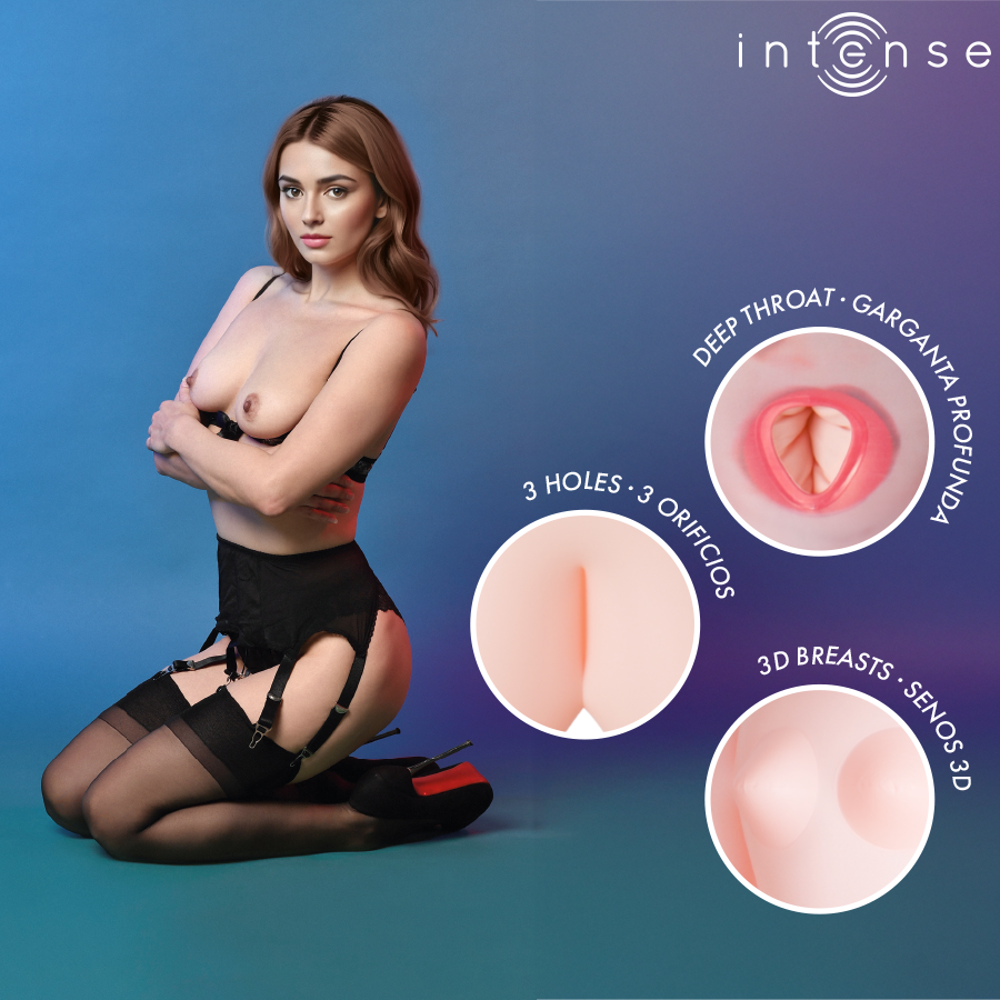 INTENSE DOLLS - MONIQUE INFLATABLE DOLL WITH THREE ORIFICES - Image 3