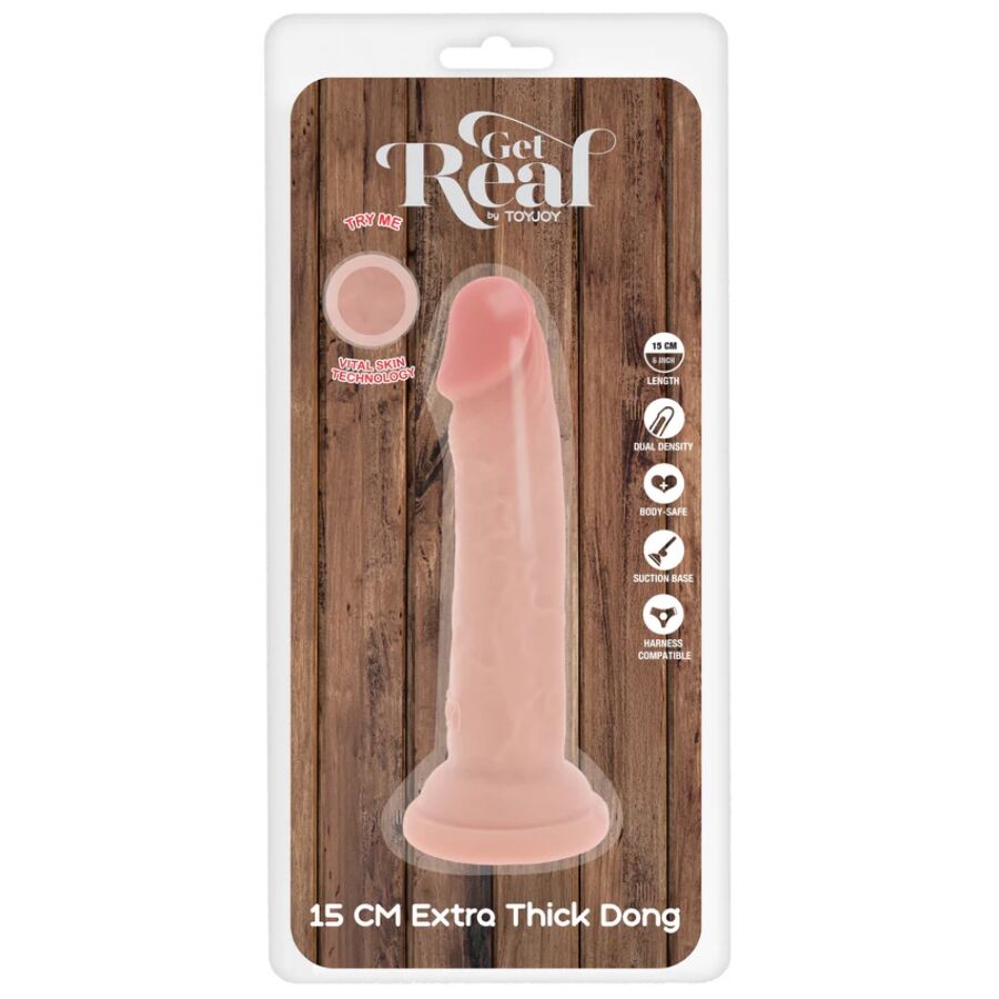GET REAL - DELUXE THICK DOUBLE-DENSITY TPE DONG 15 CM - Image 5