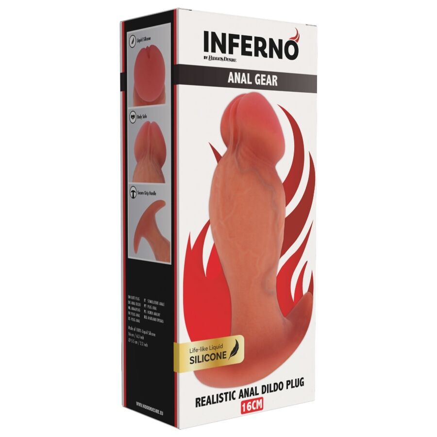 HIDDEN DESIRE - INFERNO REALISTIC BUTTPLUG 16 CM - Image 6