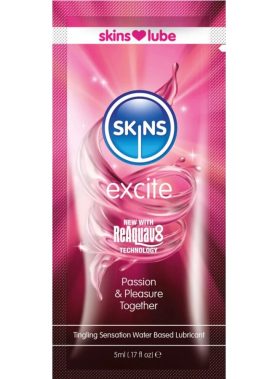 SKINS - EXCITE WATER-BASED LUBRICANT SINGLE-DOSE 5 ML