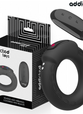ADDICTED TOYS - HEATING EFFECT VIBRATING COCK RING REMOTE CONTROL