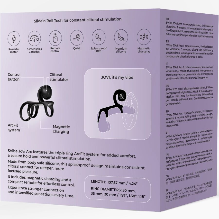 SNAIL VIBE - JOVI ARC COUPLE RING REMOTE CONTROL BLACK - Image 9