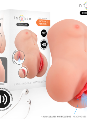 INTENSE DEEP TOUCH - CATHERINE VIBRATOR & SUCTION MASTURBATOR WITH VOICE