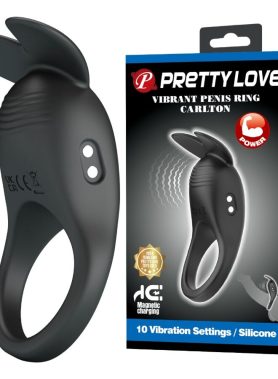 PRETTY LOVE - CARLTON PENIS RING WITH CLITORAL STIMULATOR