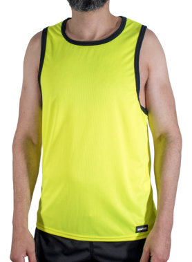 MACHO - CMV001 YELLOW GYM T-SHIRT L/XL