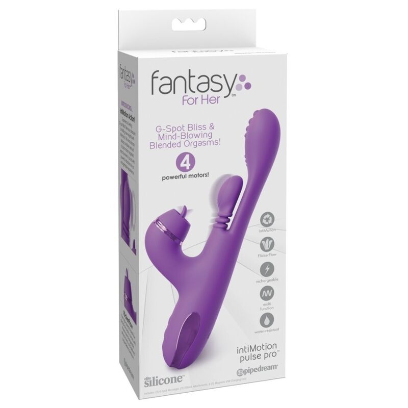 FANTASY FOR HER - INTIMOTION PULSE PRO VIBE RABBIT VIBRATOR PURPLE - Image 8