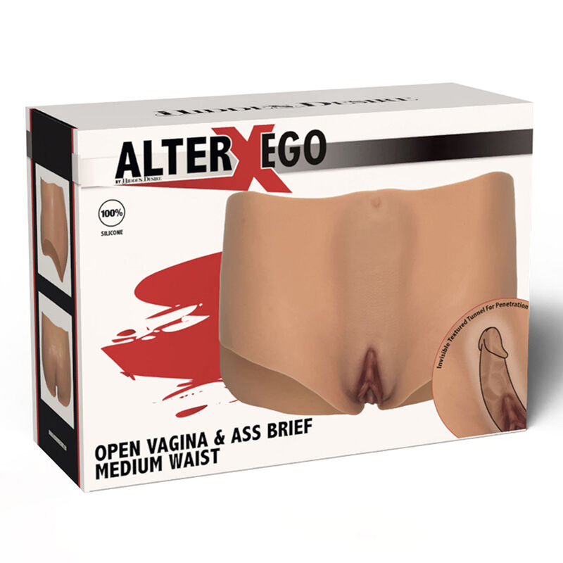 HIDDEN DESIRE - ALTER EGO OPEN VAGINA & ASS BRIEF MEDIUM WAIST FLESH - Image 7