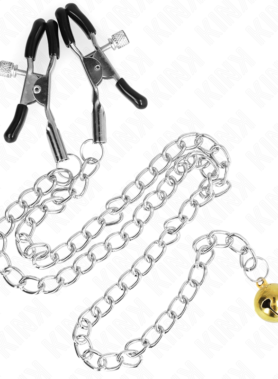 KINK - CHAIN NIPPLE CLAMPS WITH BELL 30 CM