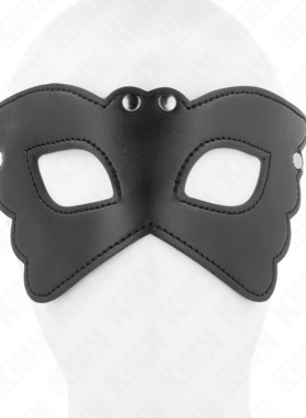 KINK - BUTTERFLY SHAPED LEATHERETTE MASK 20 x 9 CM