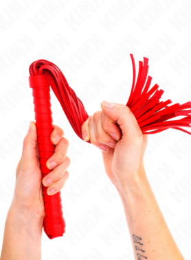 KINK - WHIP WITH RED TEXTURED HANDLE 48.5 CM