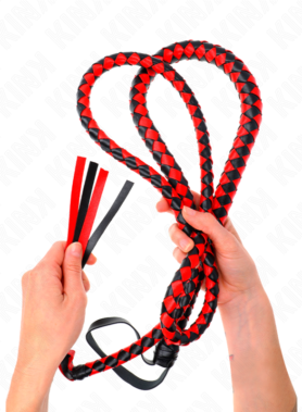 KINK - RED LONG SNAKE WHIP 210 CM