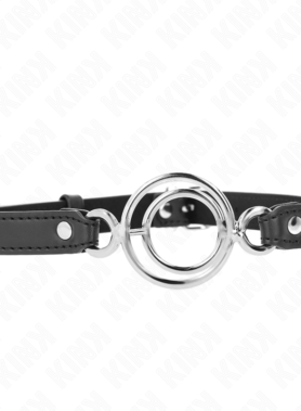 KINK - GAG WITH MULTIPLE O-RINGS 5 CM BLACK 63 X 2.5 CM