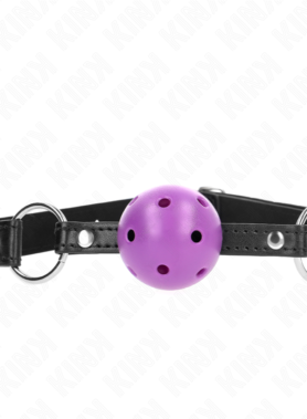 KINK - HOLLOW HARD PURPLE BALL 4.5 CM GAG 63.5 X 2 CM