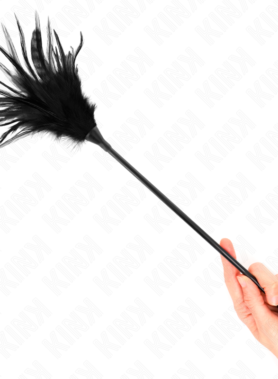 KINK - MULTIPLE BLACK TICKLE FEATHERS 45 CM