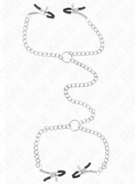 KINK - 4 CHAIN NIPPLE CLAMPS 32 CM WITH LITTLE CHAINS 14 CM