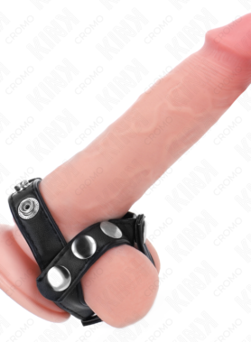 KINK - PENIS RING WITH 3 ADJUSTABLE BALL SPLITTER STRAPS