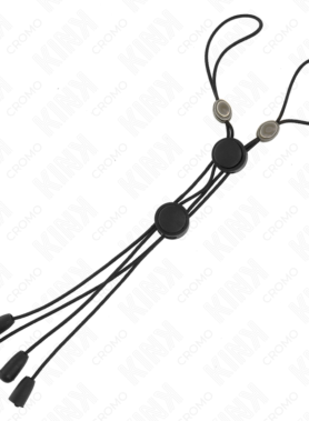 KINK - BLACK DETAIL NIPPLE CLAMPS WITH BLACK ELASTIC