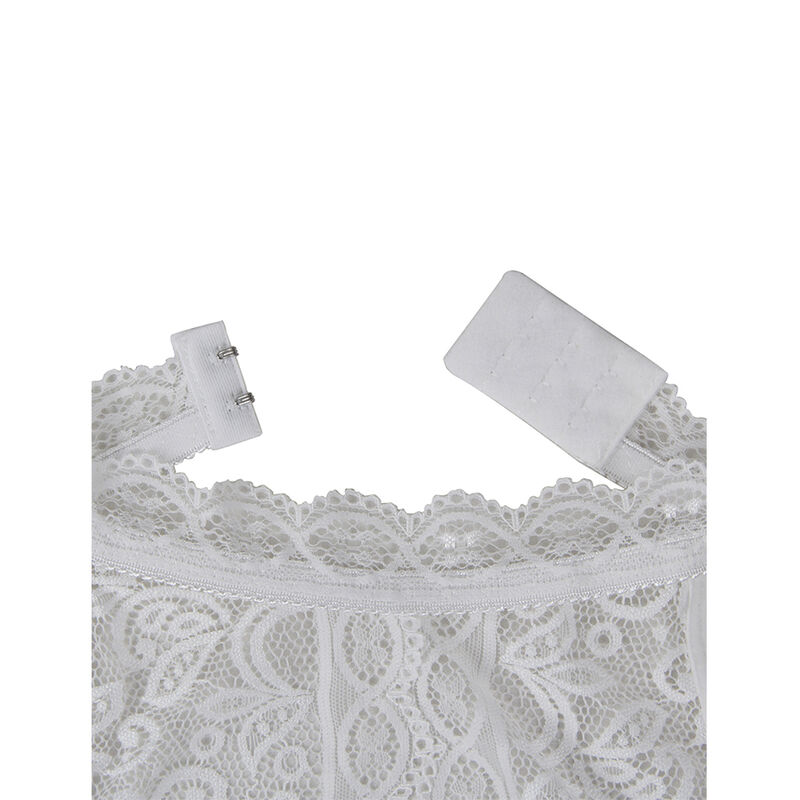 SUBBLIME - 953867 LACE BODYSUIT WHITE L/XL - Image 6