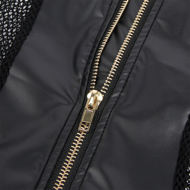 SUBBLIME - 954451 SEXY MESH DRESS LEATHER BLACK L/XL - Image 7
