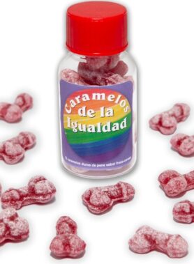 DIABLO PICANTE - 12 STRAWBERRY/CHERRY PENIS SHAPE EQUALITY CANDIES