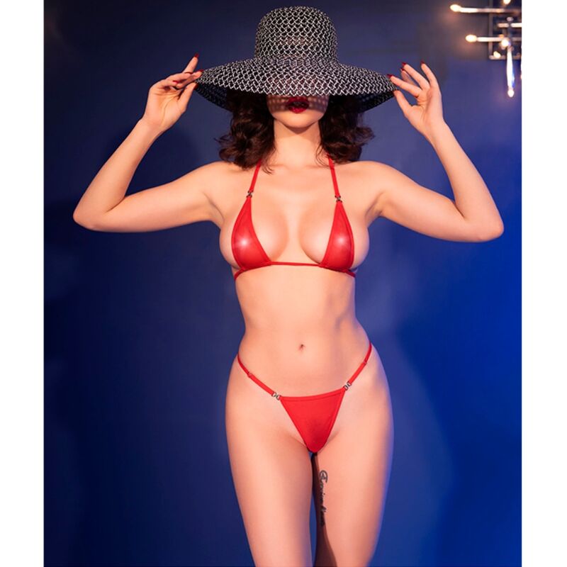 CHILIROSE - CR 4840 MICRO BIKINI RED S/M - Image 6