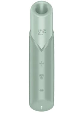 SATISFYER - NAUGHTY KISS WAVE CLITORIS STIMULATOR AQUAMARINE