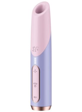 SATISFYER - BOLD KISS WAVE CLITORIS STIMULATOR PINK / VIOLET