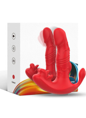 ARMONY - ANAL VIBRATOR PANTY C AND G-SPOT STIMULATOR REMOTE CONTROL RED