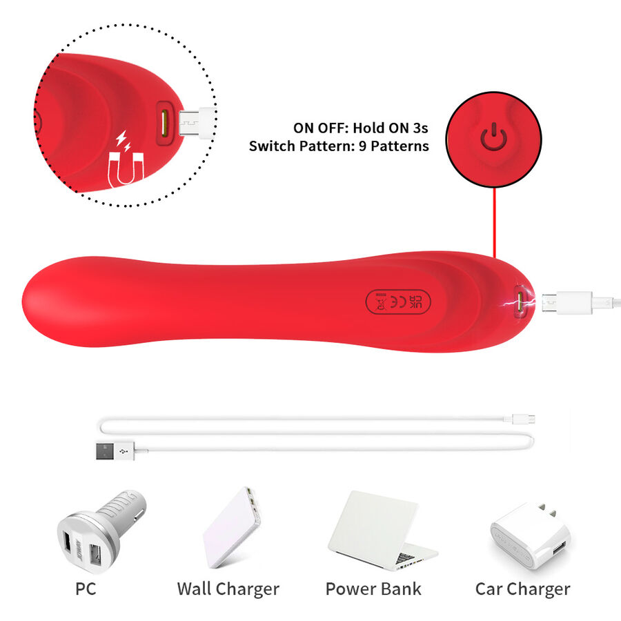 ARMONY - VIBRATOR WITH OSCILLATING TONGUE RED - Image 9