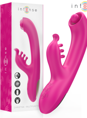 INTENSE - CHRISTINA MULTIFUNCTION RABBIT VIBRATOR 22.5 CM PINK