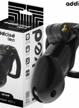 ADDICTED TOYS LOCKED - MINDNIGHT CELL PENIS CAGE SIZE L