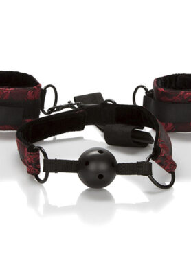 CALEXOTICS - SCANDAL BREATHABLE BALL GAG WITH HANDCUFFS